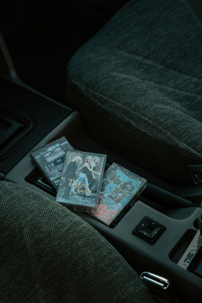 dixie chicks cassette tapes in car 