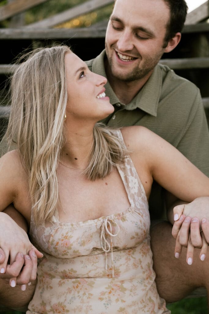 couple walking on beach documentary style photography wedding and engagement