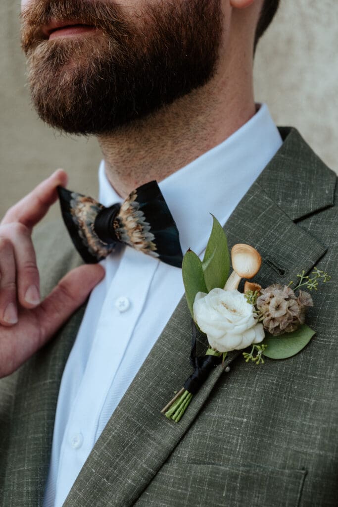 groom bowtie detail brackish bowties