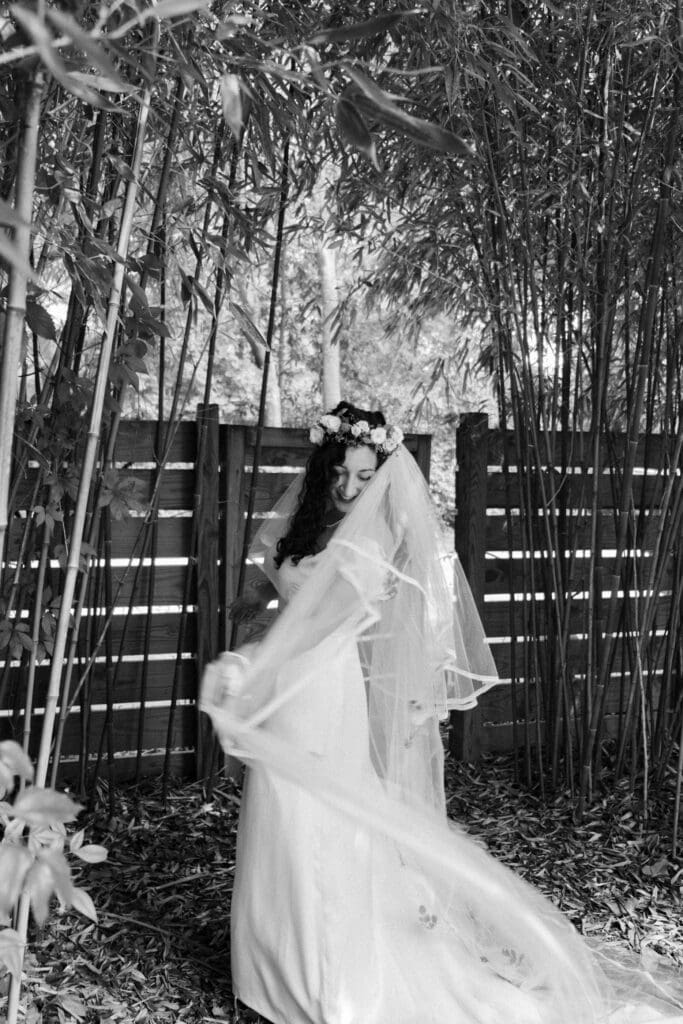 portrait of bride on wedding day charleston documentary wedding photographer